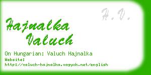 hajnalka valuch business card